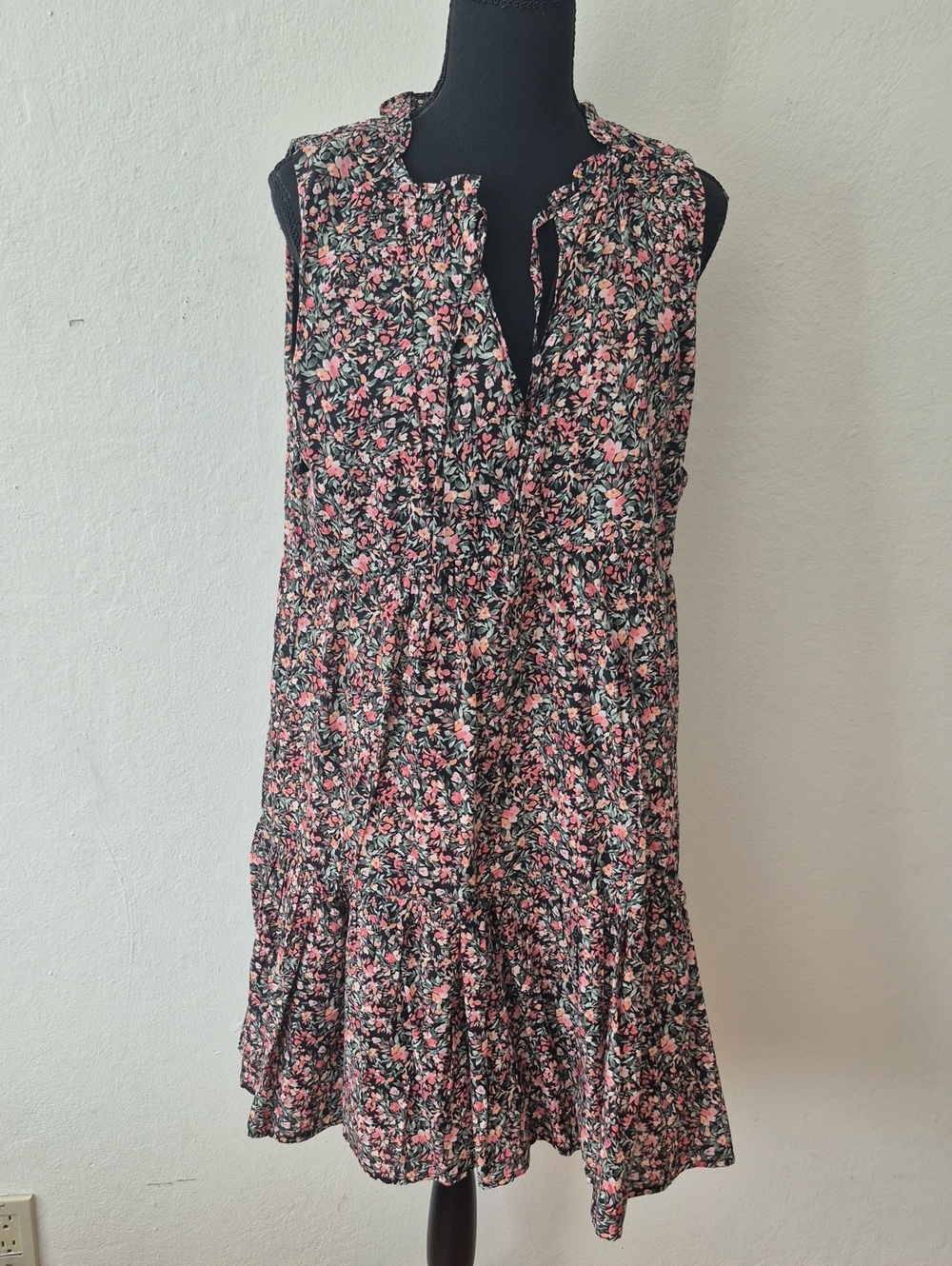 NWT BB Dakota Tiered Short 100% Cotton Dress Sz XL Summer Fun! - Picture 3 of 13